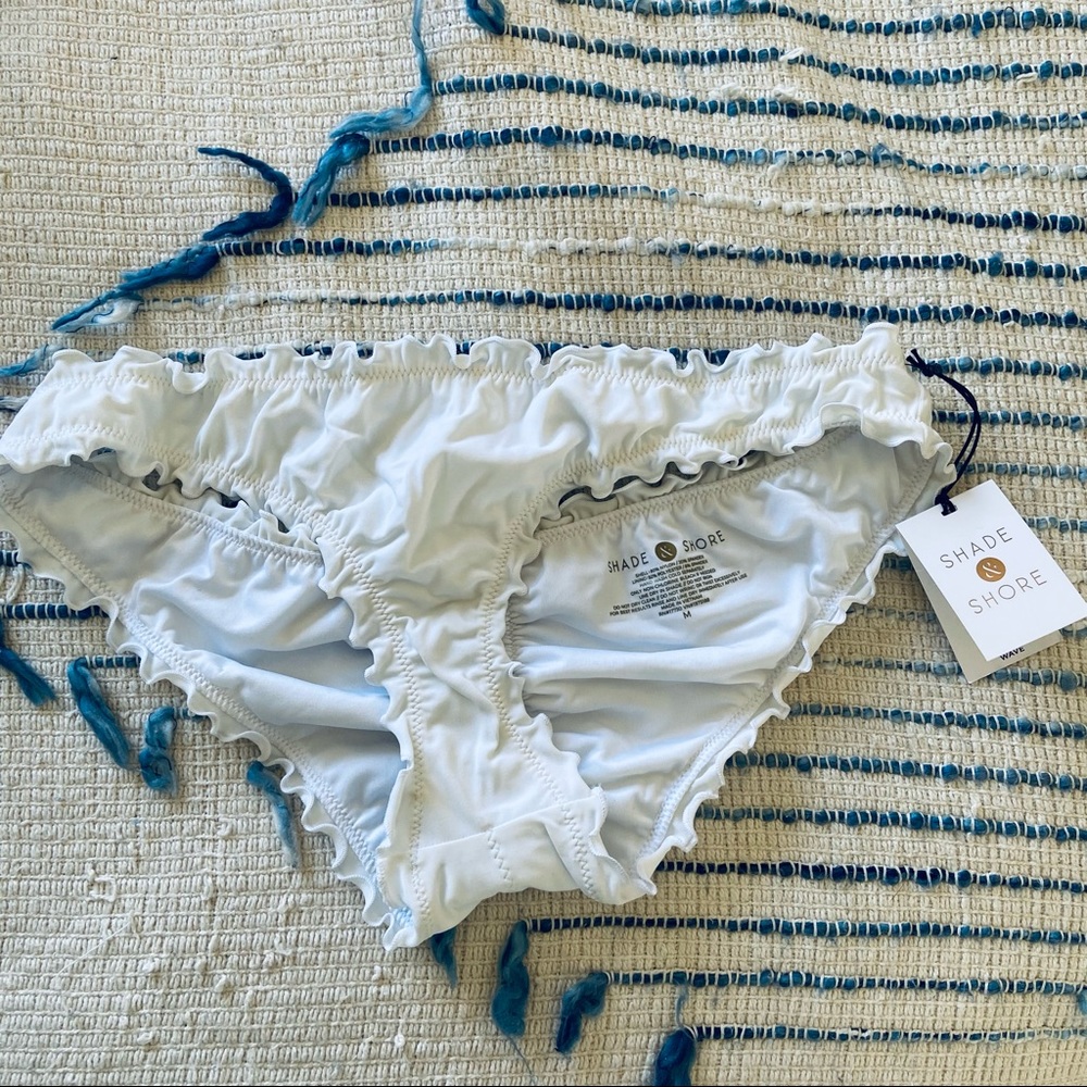 New Shade & Shore white bikini bottom! Tags still on. Brand new.